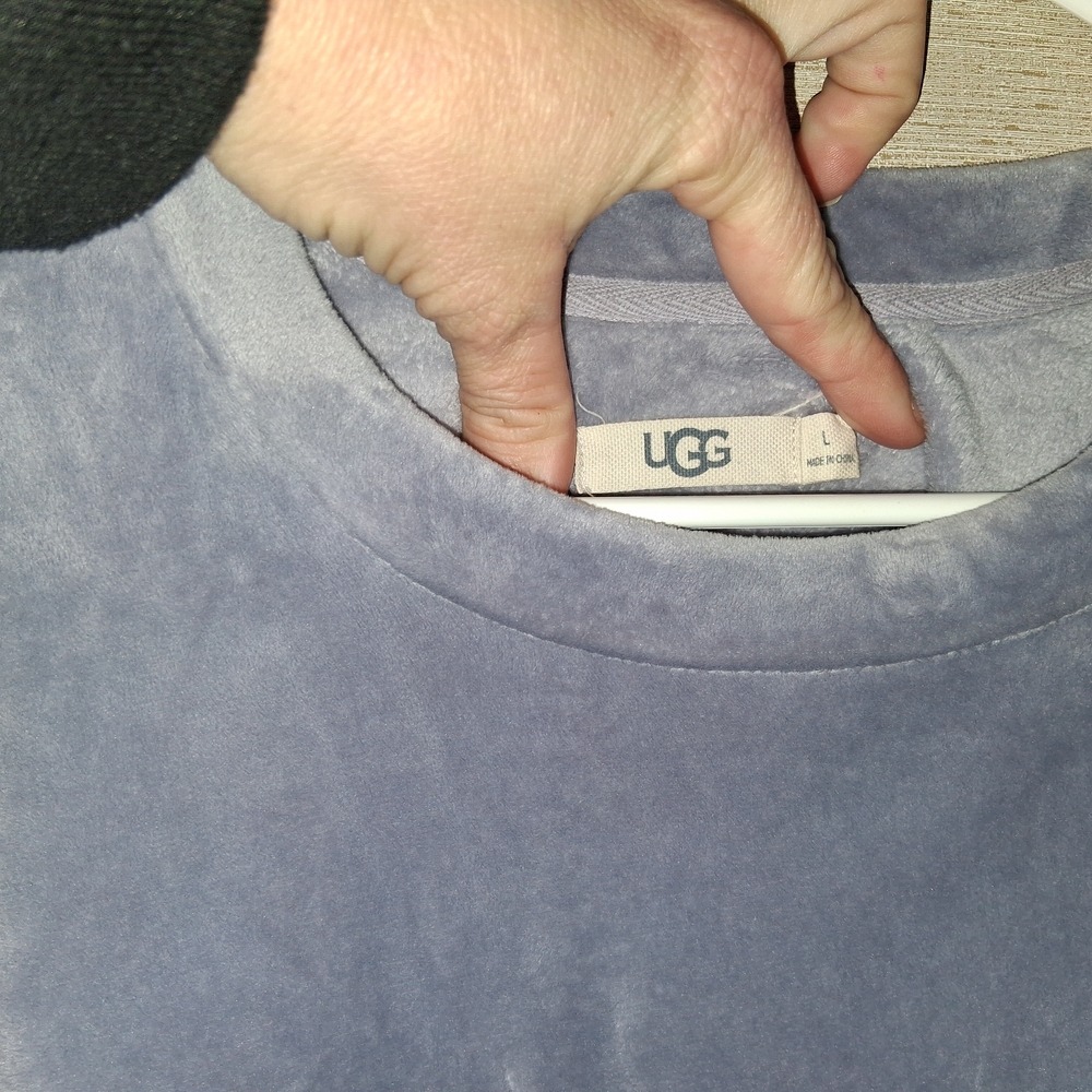 UGG Gray Velvet Top